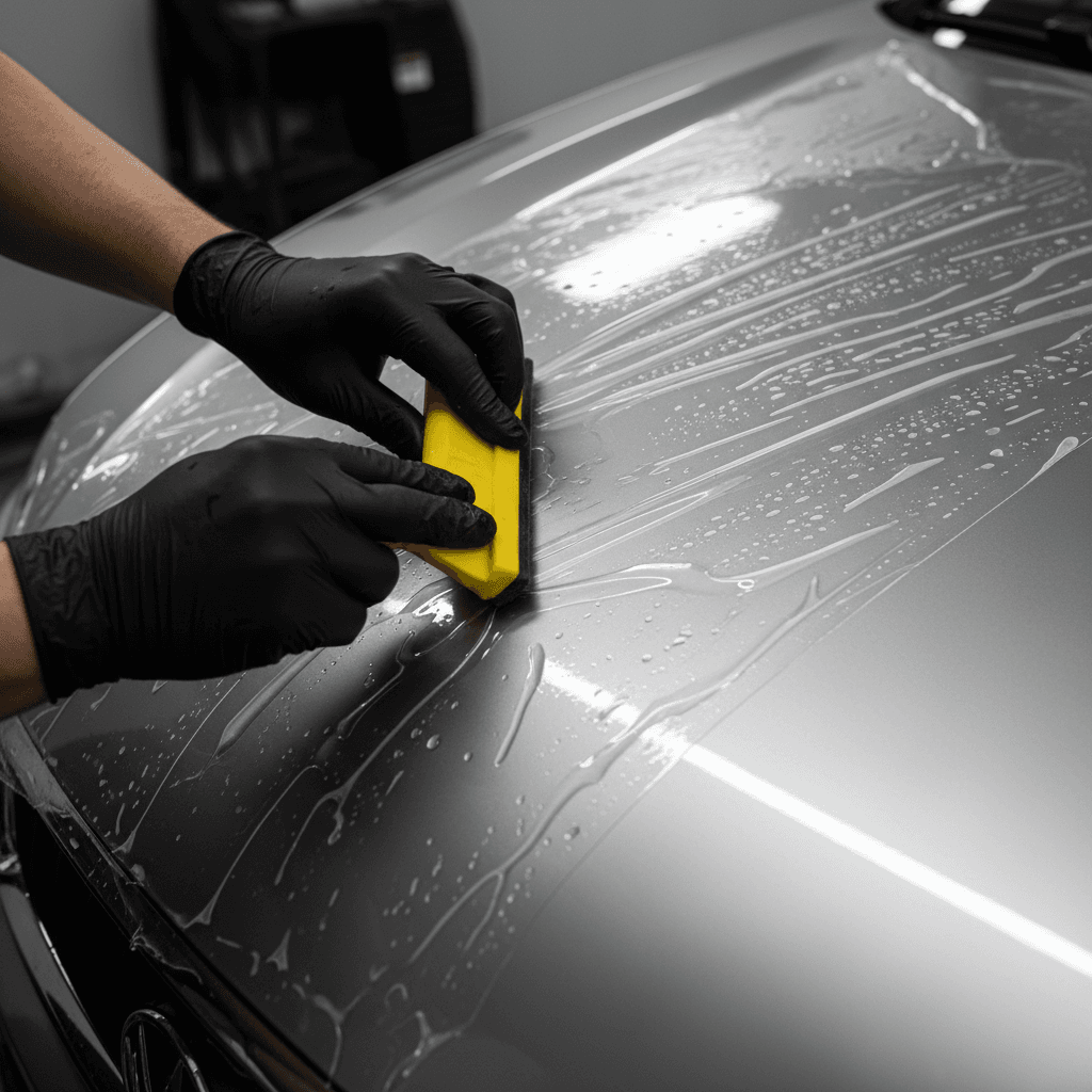 Paint protection film application