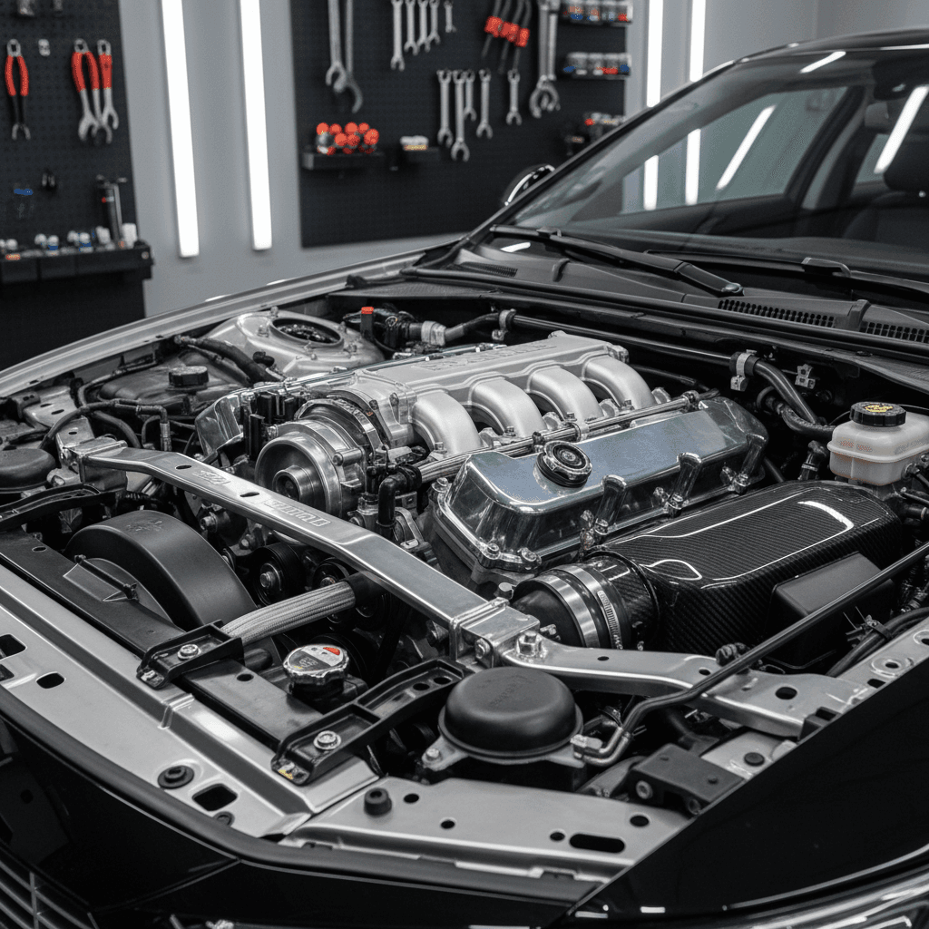 Engine bay cleaning