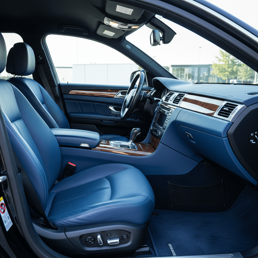 Car interior refreshed and meticulously cleaned after detailing service