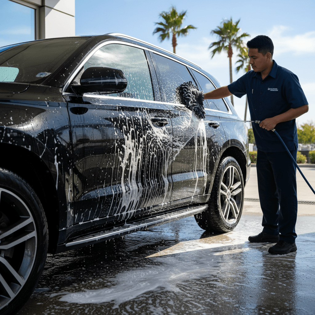 Exterior hand wash